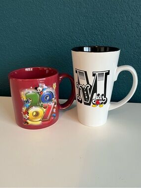 Disney Mickey Mouse Monogram "M" 16oz White Cup Mug